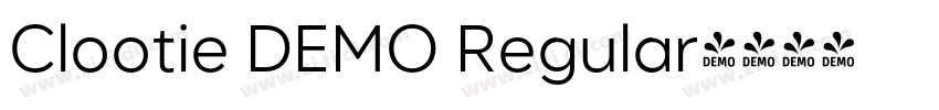 Clootie DEMO Regular字体转换